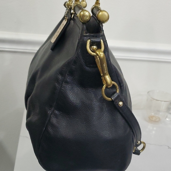 Coach Black Leather Madison Pinnacle Carrie Satchel - Picture 8 of 17